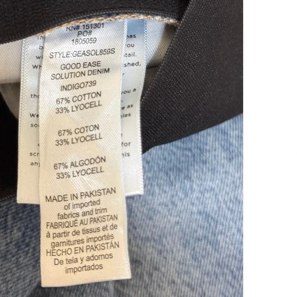 New Good American Women Jeans Indigo Acid Wash 22 Good Ease Solution Wide Leg - Picture 10 of 11